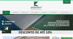 Desktop Screenshot of polysistem.com.br